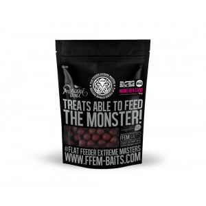 FFEM Бойлы растворимые пылящие Soluble Boilies Monster Crab Zip-lock 22мм 1кг