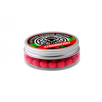 Плавающие бойлы FFEM Pop-Up Strawberry 10mm