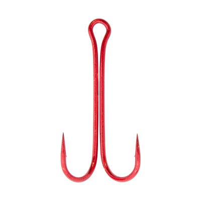 Двойник Flagman Double Hook Long SS Red №2/0 3 шт