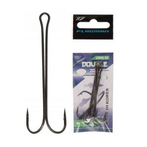 FLAGMAN Крючок двойной Double Hook Long SS №1 4шт