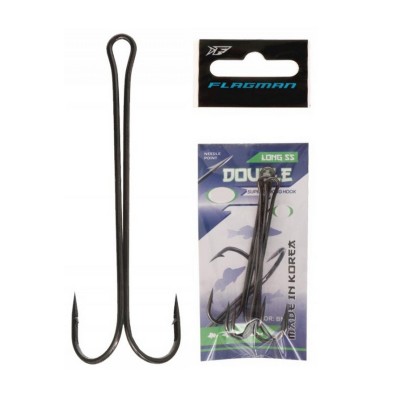 FLAGMAN Крючок двойной Double Hook Long SS №2 4шт