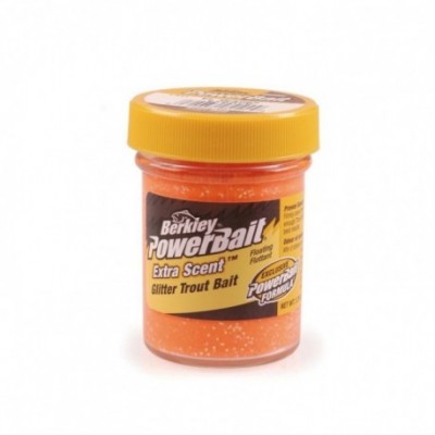 BERKLEY Паста форелевая ярко оранжавая Glitter Trout Bait Fluorescent Orange