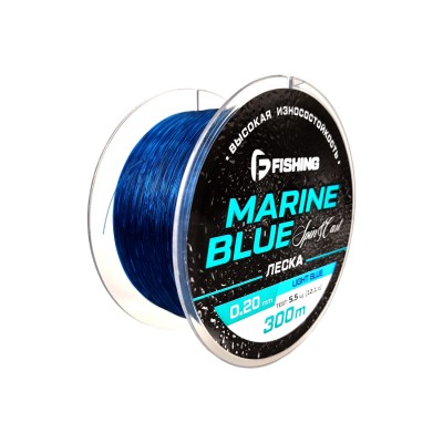 F-FISHING Леска Marine Blue Spin 300м 0,20мм 5,5кг/12,1lb