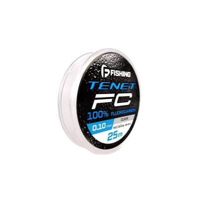 F-FISHING Леска Tenet Fluorocarbon 25м 0,10мм 1,1кг/2,4lb
