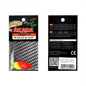 AKARA Блесна колеблющаяся Trout Time Megami 35 2,5г 37