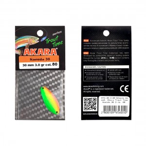 AKARA Блесна колеблющаяся Trout Time Namida 30 3г 80