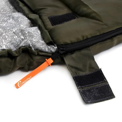 СЛЕДОПЫТ Спальный мешок Traveller XL ±5% до 0С утеп. термо 300г/м2 хаки