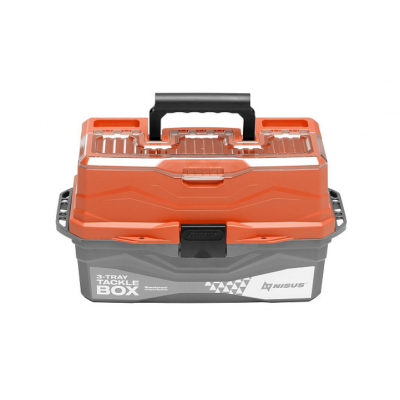 NISUS Ящик для снастей Tackle Box трехполочный оранжевый