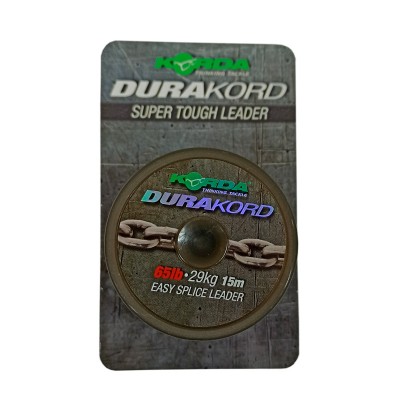 KORDA Шок-лидер Dura Kord Dyneema Spliceable Leader 65lb 15м