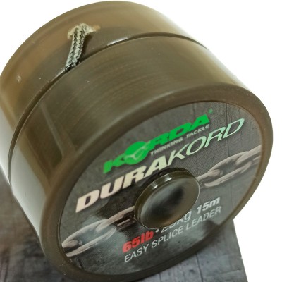 KORDA Шок-лидер Dura Kord Dyneema Spliceable Leader 65lb 15м