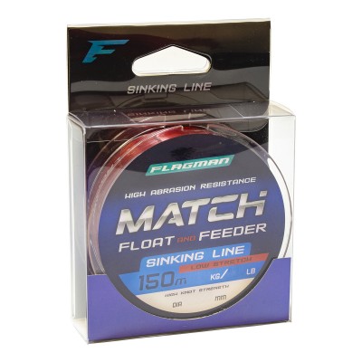 Леска Flagman Match And Feeder Sinking Line 150 м, 0.185 мм