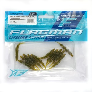 Виброхвост Flagman Hitomi 1.6" #120 Green Pumpkin