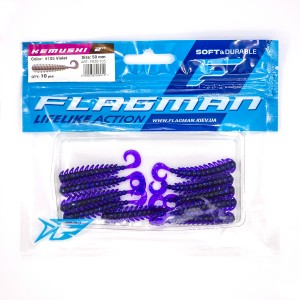 Мягкая приманка Flagman Kemushi 2'' #105 Violet