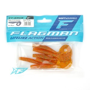 Твистер Flagman TT-Grub 3.0'' #119 Caramel