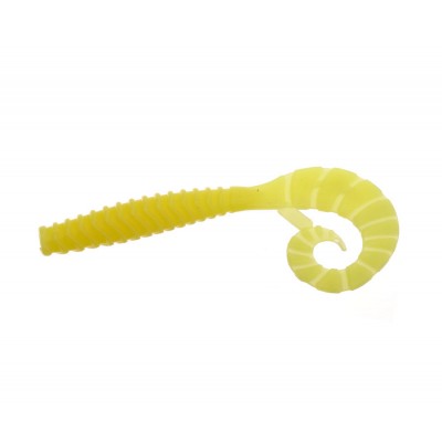 F-FISHING Твистер TT-Grub 3.0'' #127 Lime Chartreuse 7.5см 6шт