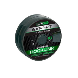 CARP PRO Поводковый материал без оболочки Sinking зеленый 10lb 10м