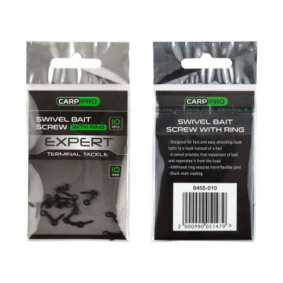 CARP PRO Винт для насадки с вертлюгом  и кольцом 10мм 10шт