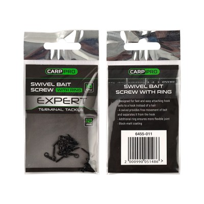 CARP PRO Винт для насадки с вертлюгом  и кольцом 12мм 10шт