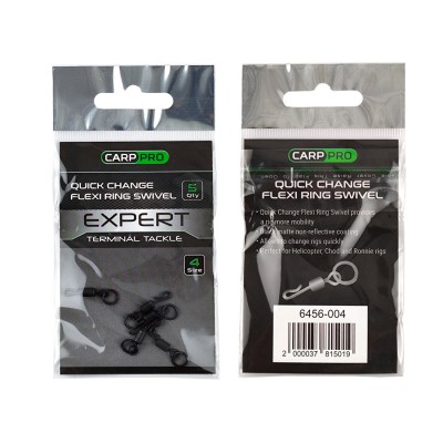 CARP PRO Вертлюг быстросъемный с доп. кольцом №4 5шт