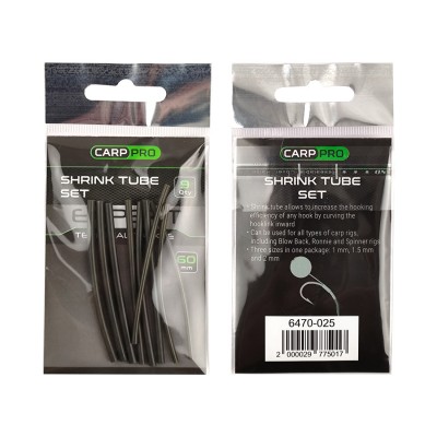 CARP PRO Трубка термоусадочная зелёная 9шт