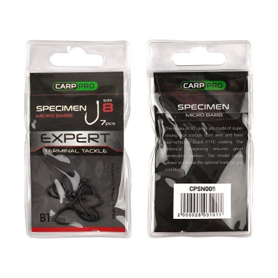 CARP PRO Крючок Teflon Specimen №8 7шт