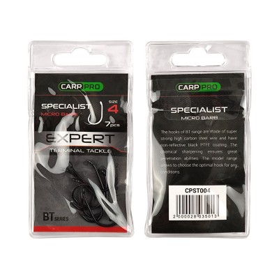 CARP PRO Крючок Teflon Specialist №4 7шт