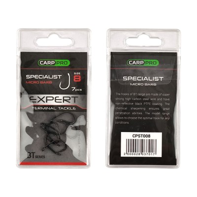 CARP PRO Крючок Teflon Specialist №8 7шт