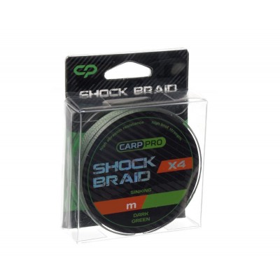 Шок-лидер Carp Pro Shock Braid PE X4 0.16мм 25м Dark Green