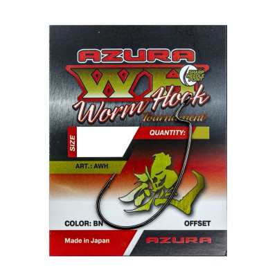 Крючки Azura Tournament Worm Hook №4