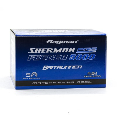 Катушка фидерная Flagman Sherman Pro Feeder 5000 с бейтраннером