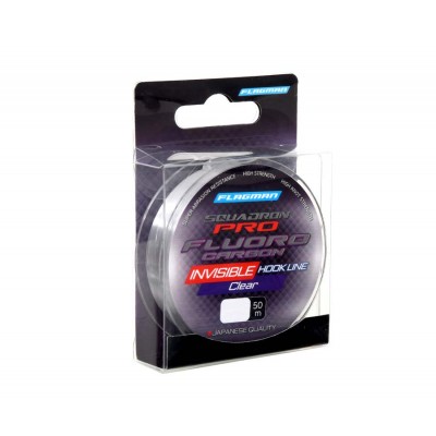 FLAGMAN Леска Squadron Pro Fluorocarbon Line 50м 0.178мм