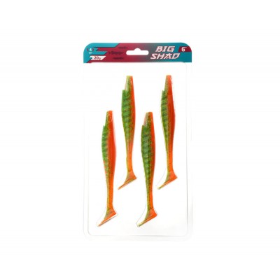 FLAGMAN Виброхвост Big Shad 6" #005 15.2см 4шт