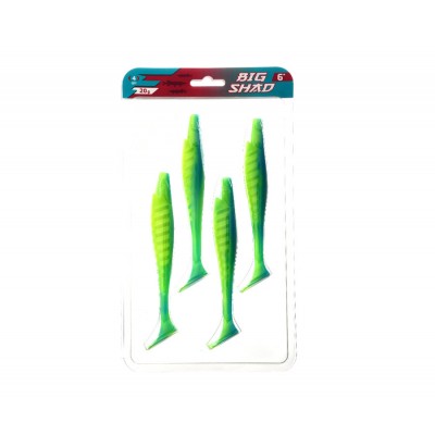 FLAGMAN Виброхвост Big Shad 6" #009 15,2см 4шт