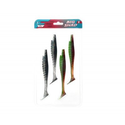 FLAGMAN Виброхвост Big Shad 6" #01-06 15.2см 4шт