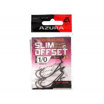 AZURA Крючок Slim Offset Worm Hook №3/0