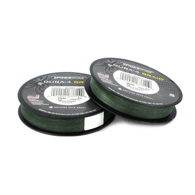 SPIDERWIRE Шнур плетеный Х4 Dura Braid 150м темнозеленый 0.17мм 15.0кг 33lb MGRN