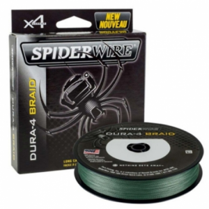 SPIDERWIRE Шнур плетеный Х4 Dura Braid 150м темнозеленый 0,14мм 11,8кг 26lb