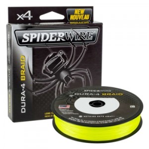 SPIDERWIRE Шнур плетеный Х4 Dura Braid 150м яркожелтый 0,30мм 29,0кг 64lb Yel