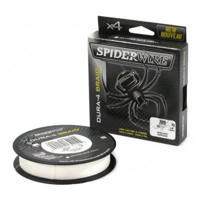 SPIDERWIRE Шнур плетеный Х4 Dura Braid 150м полупрозрачный 0.14мм 11.8кг 26lb