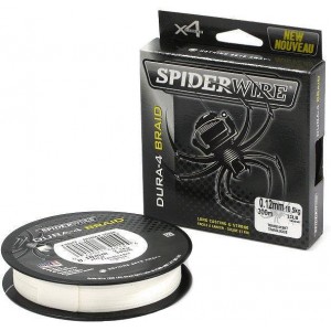 SPIDERWIRE Шнур плетеный Х4 Dura Braid 150м полупрозрачный 0,35мм 35,0кг 77lb