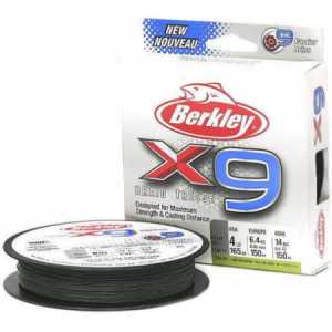 BERKLEY Шнур плетеный X9 150м темнозеленый 0,25мм 27,0кг
