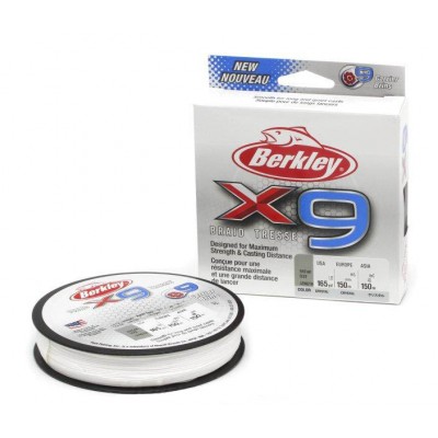 BERKLEY Шнур плетеный X9 150м полупрозрачный 0,17мм 17,0кг