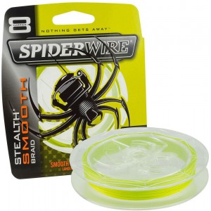 SPIDERWIRE Шнур плетеный Х8 Braid Stealth Smooth 150м яркожелтый 0.15мм 16.5кг (Уценка)