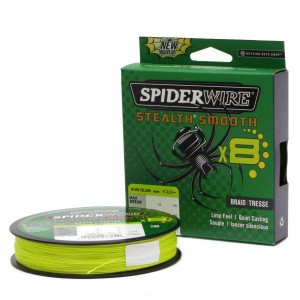 SPIDERWIRE Шнур плетеный Х8 Braid Stealth Smooth 150м яркожелтый 0.09мм 7.5кг