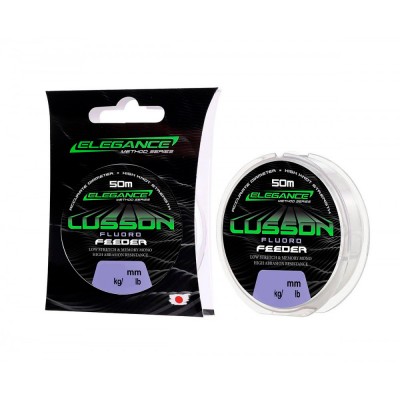 ELEGANCE METHOD Леска флюорокарбон Lusson Fluorocarbon 50м 0,25мм 6,21кг