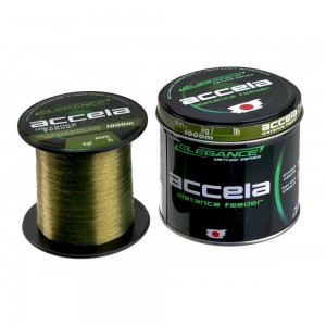 ELEGANCE METHOD Леска Accela Distance Feeder Olive 1000м 0.28мм 8.89кг