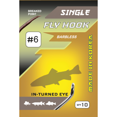 Крючки Flagman Fly Hook №6