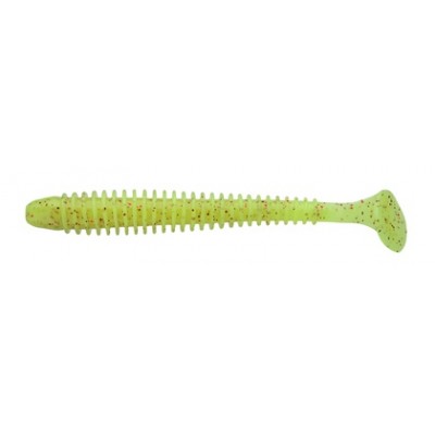 Силиконовая приманка Keitech Swing Impact 2.5" PAL#01 chartreuse red flake