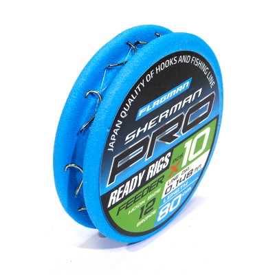 FLAGMAN Поводок готовый Sherman Pro Feeder Ready Rigs №12 d0.148мм 80см 10шт