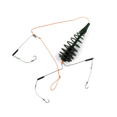 X-FEEDER Монтаж донный Spring 60г 1 кормушка пружина 3 крючка